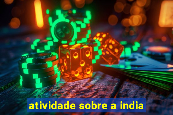 atividade sobre a india